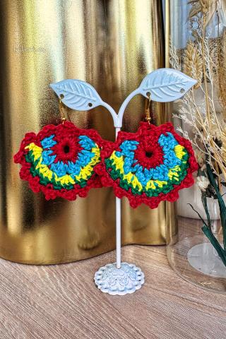 Orecchini Boho all'uncinetto