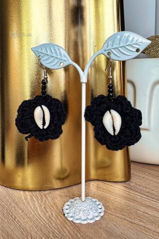 Crochet Snail Earrings