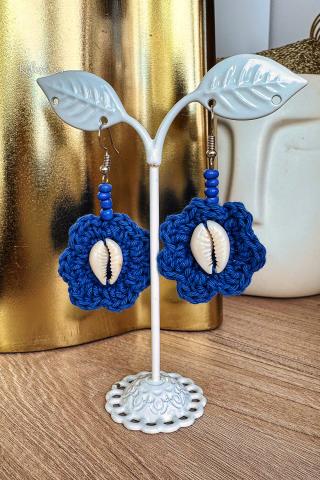 Pendientes Crochet Caracolita