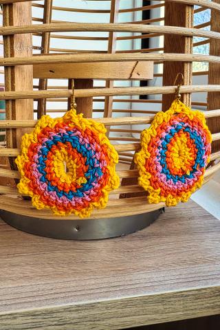 Boucles d'oreilles crochet Mora