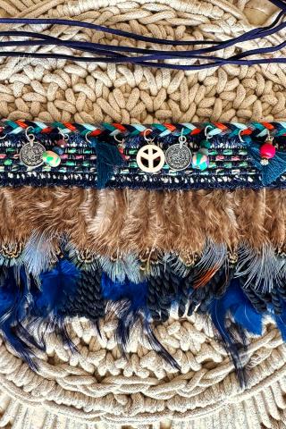 Hippie Feather Belt