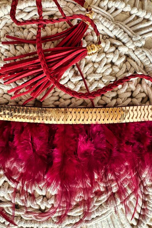 Multifunction feather headband