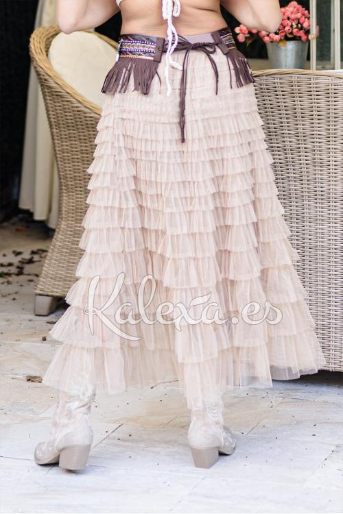 Boho Belt with Fringes and Seashells