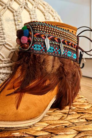 Boho Pompon Laarshoezen