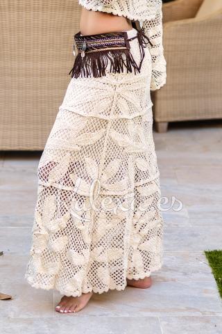 Saia Boho Crochet Kora