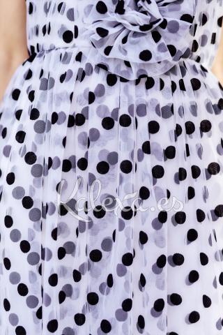 Abito da ospite boho a pois