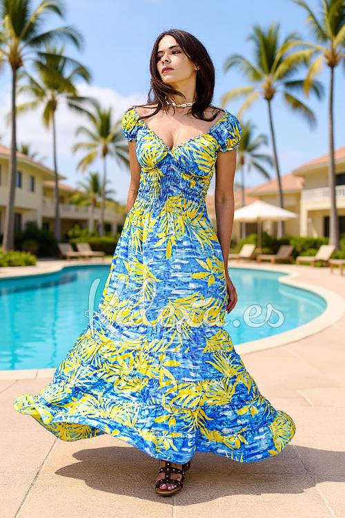 Tropische Boho Kleid