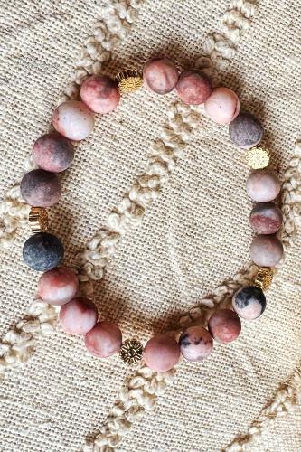 Boho Zebra Jasper Bracelet