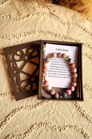 Pulsera Boho Cebra Jaspe