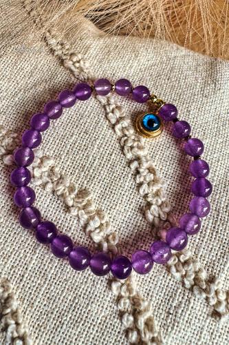 Boho Amethist Armband