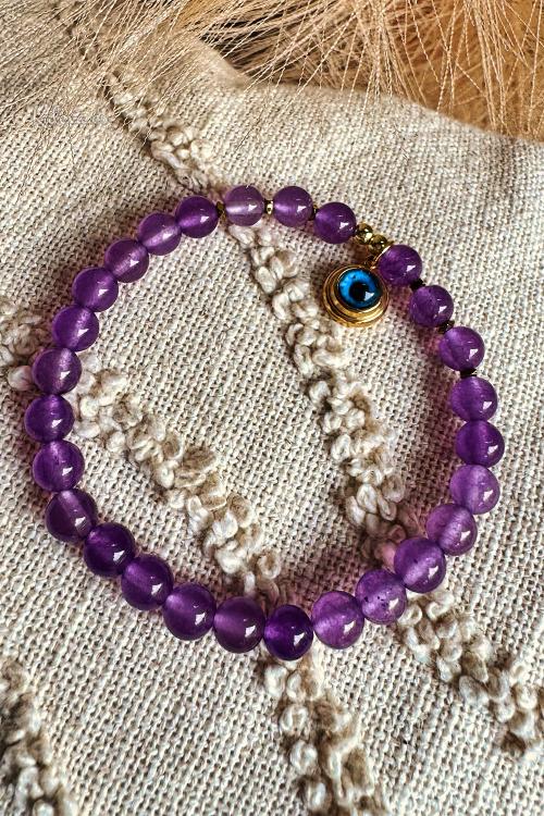 Boho Amethyst Bracelet