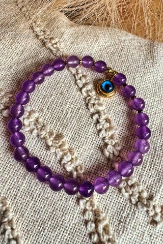 Boho Amethyst Bracelet
