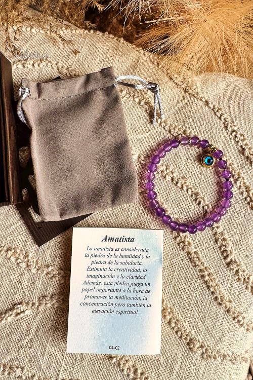 Boho-Amethyst-Armband