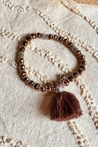 Bracelet Boho Pompon