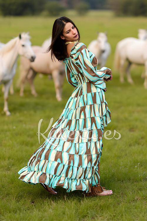 Vestido Boho Kalexa Chocolat