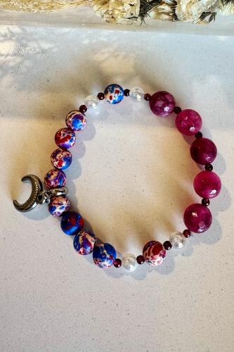 Pulsera Boho Turmalina Luna