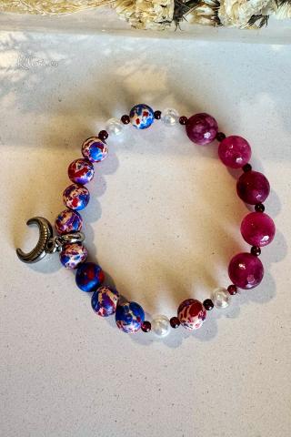 Pulsera Boho Turmalina Luna