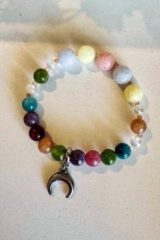 Pulsera Boho Turmalina Luna