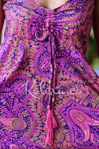 Robe bohème rose du Siroco