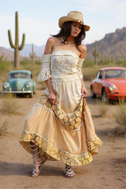 Boho Avondlicht Jurk