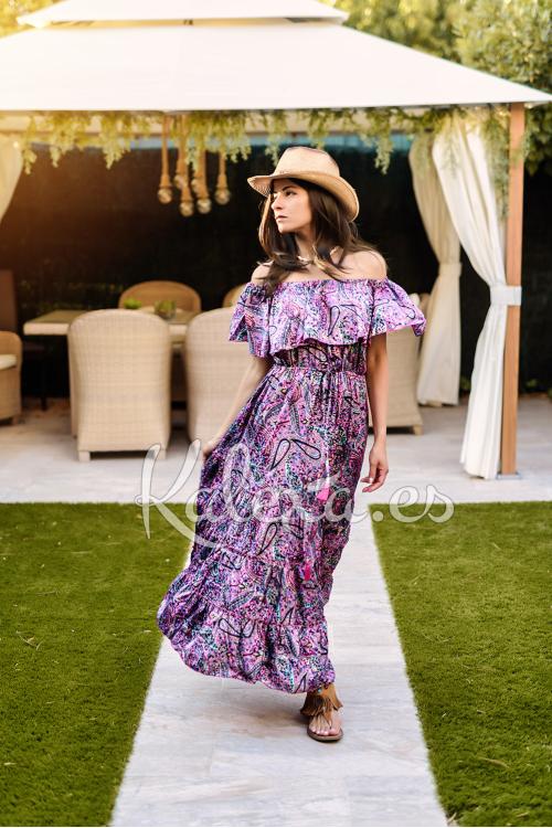 Vestido Boho Rosa del Alba