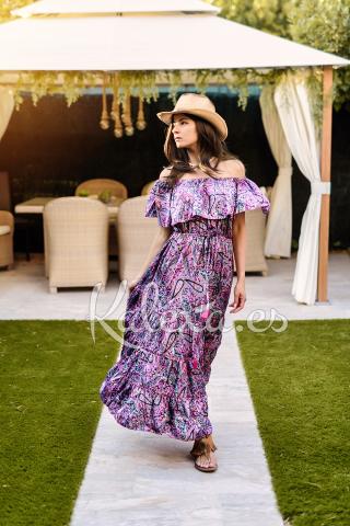 Vestido Boho Rosa del Alba