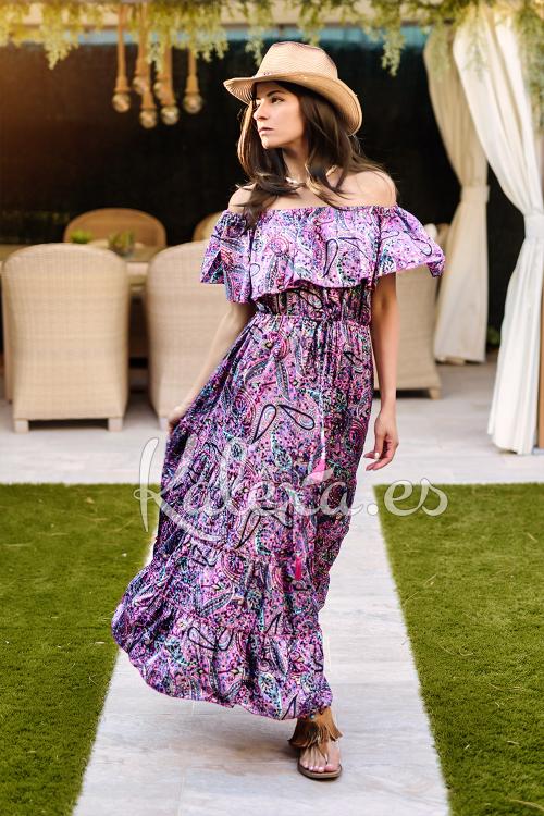 Vestido Boho Rosa del Alba