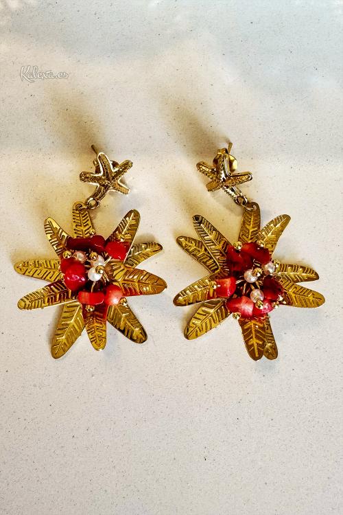 Orecchini a forma di fiore stella