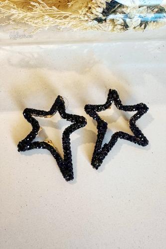 Boucles d'oreilles Étoile Noire
