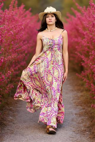 Boho-Kleid Duna Rosé