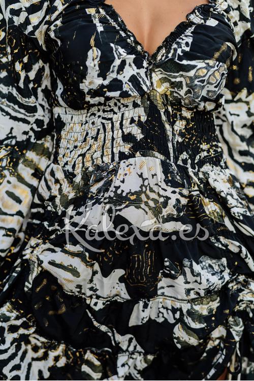 Vestido Boho Kalexa Ceniza de Luna