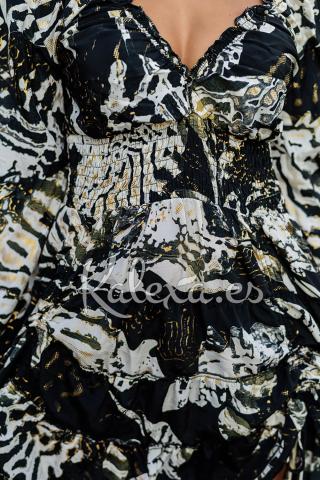 Vestido Boho Kalexa Ceniza de Luna