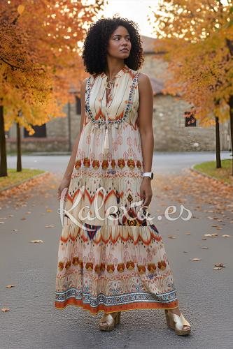 Abito Boho Onde d'Autunno