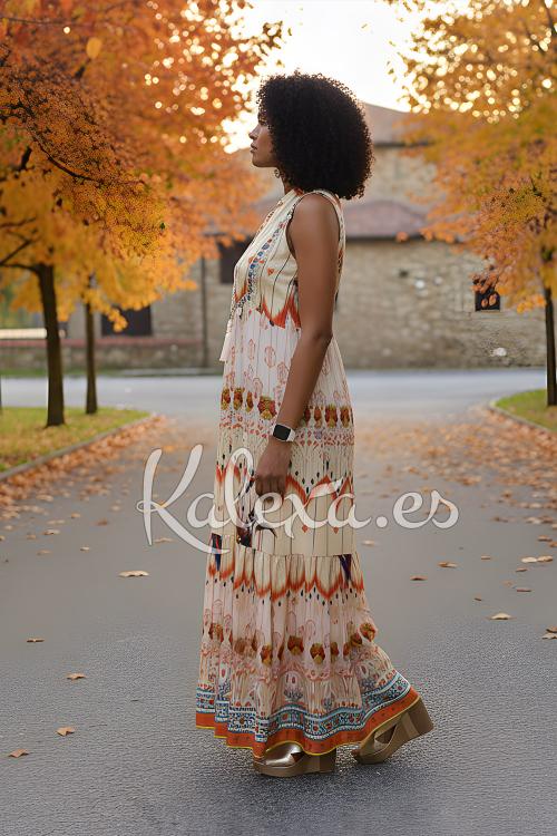 Abito Boho Onde d'Autunno
