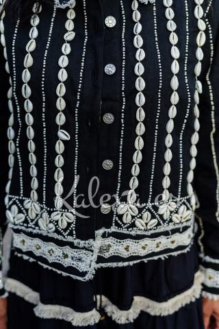 Veste Boho Coquillages