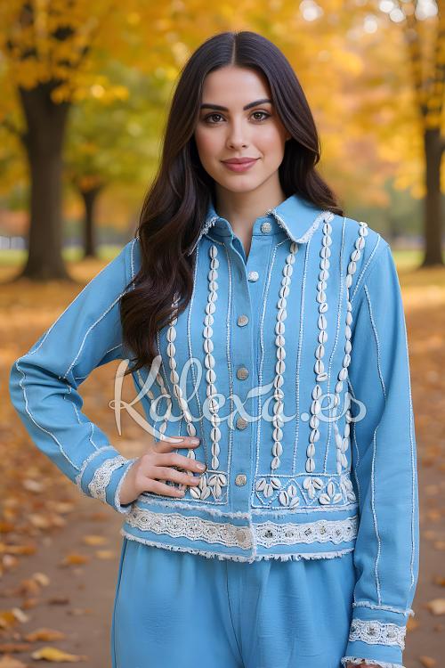 Cazadora Boho Caracolas