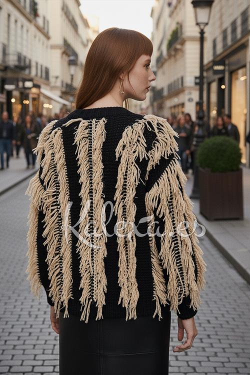 Boho Fringe Jersey Indra