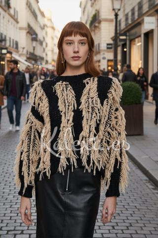 Boho Fringe Jersey Indra