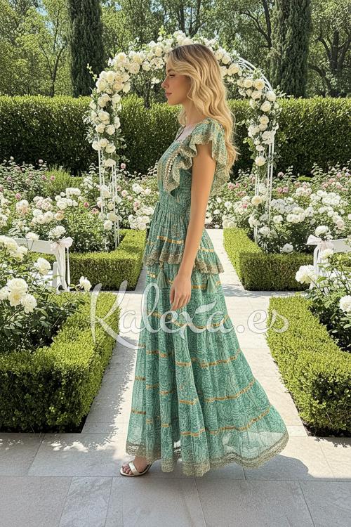 Vestido convidada Boho Kaelis