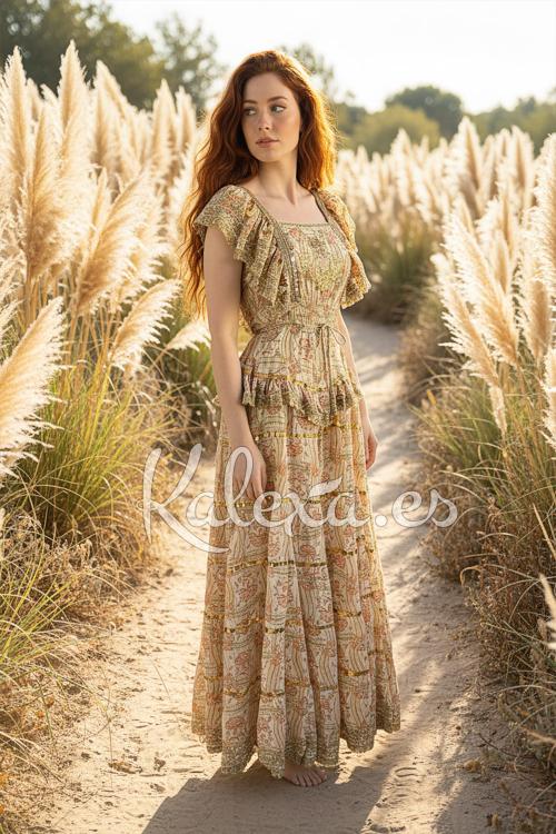 Vestido convidada Boho Kaelis