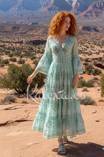 Vestido Boho Água do Lago