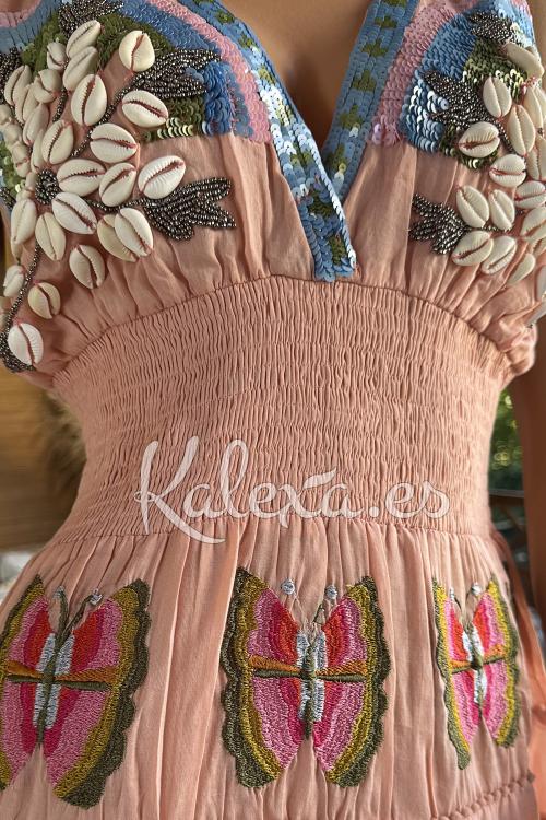 Coral Dream Boho Dress