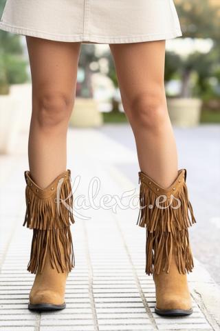 Botas Boho Flecos de Otoño