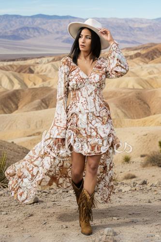 Boho Kalexa Sand Dusk Dress