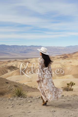 Boho-Kleid Kalexa Sanddünen-Sonnenaufgang