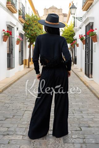 Pantalon style boho palazzo