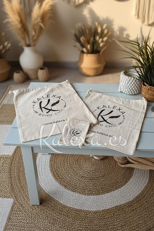 Bolsa boho mini de tecido Kalexa