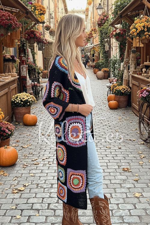 Veste Boho Crochet Lumière Sereine