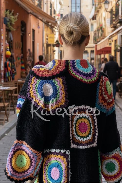 Chaqueta Boho Crochet Luz Serena