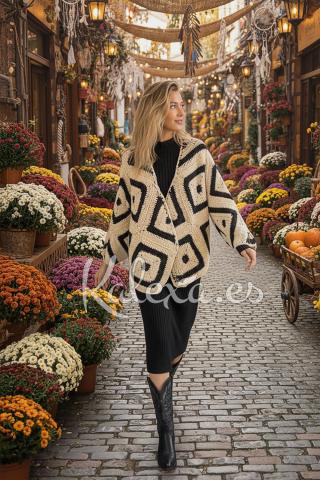 Chaqueta Crochet Trama de Luz
